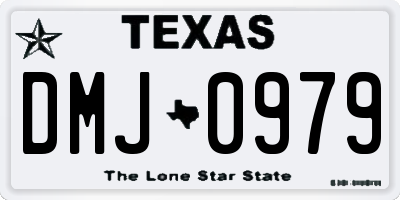 TX license plate DMJ0979