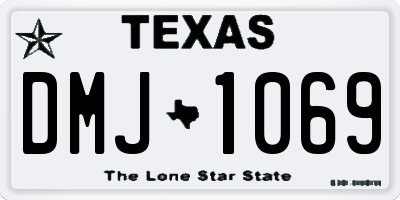 TX license plate DMJ1069