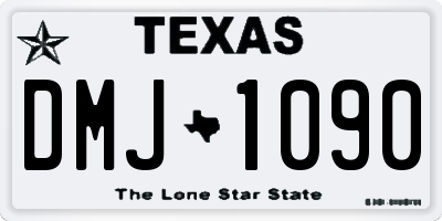 TX license plate DMJ1090