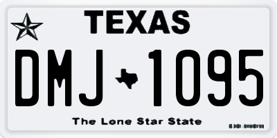 TX license plate DMJ1095