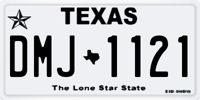 TX license plate DMJ1121