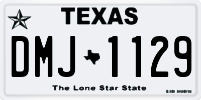 TX license plate DMJ1129