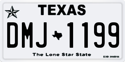 TX license plate DMJ1199