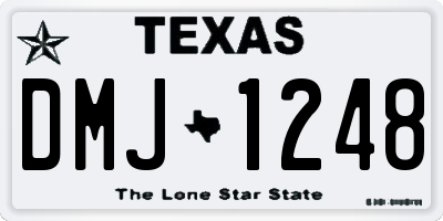 TX license plate DMJ1248