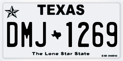 TX license plate DMJ1269