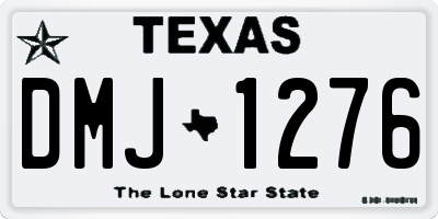 TX license plate DMJ1276