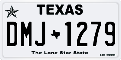TX license plate DMJ1279