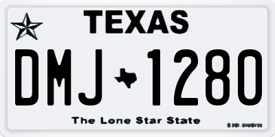 TX license plate DMJ1280