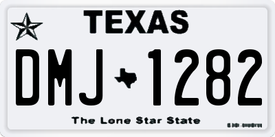 TX license plate DMJ1282