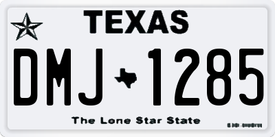 TX license plate DMJ1285