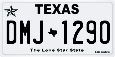TX license plate DMJ1290