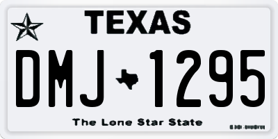TX license plate DMJ1295