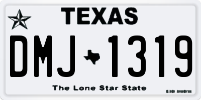 TX license plate DMJ1319
