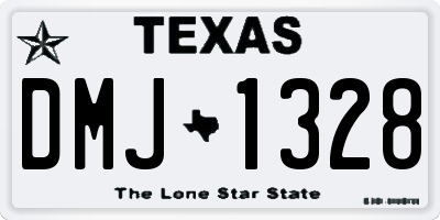 TX license plate DMJ1328