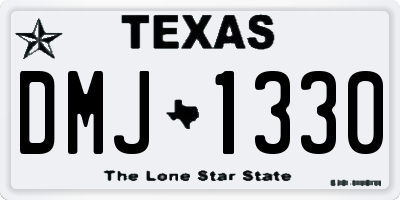 TX license plate DMJ1330