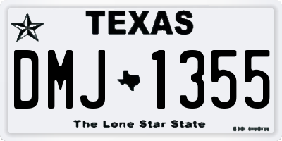 TX license plate DMJ1355