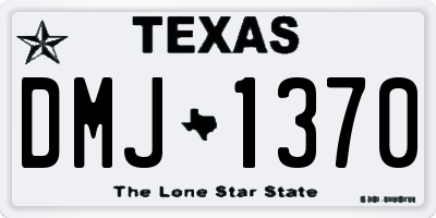 TX license plate DMJ1370