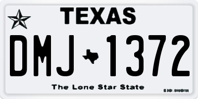 TX license plate DMJ1372