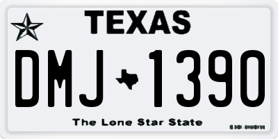 TX license plate DMJ1390
