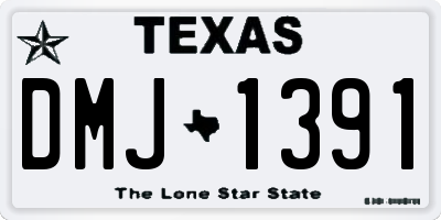 TX license plate DMJ1391