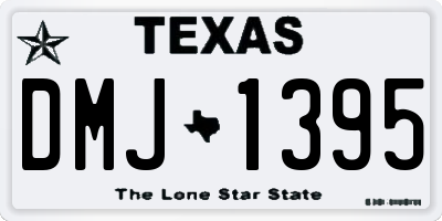 TX license plate DMJ1395