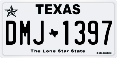 TX license plate DMJ1397