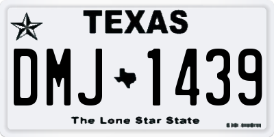 TX license plate DMJ1439