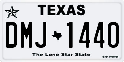 TX license plate DMJ1440