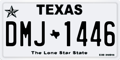 TX license plate DMJ1446