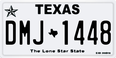 TX license plate DMJ1448