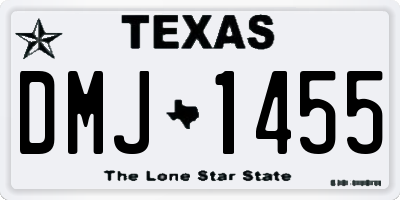 TX license plate DMJ1455