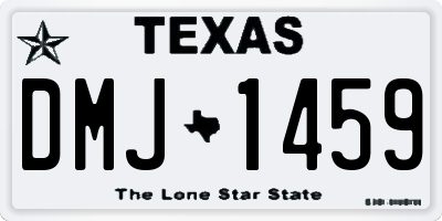 TX license plate DMJ1459
