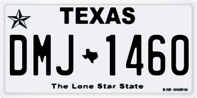TX license plate DMJ1460