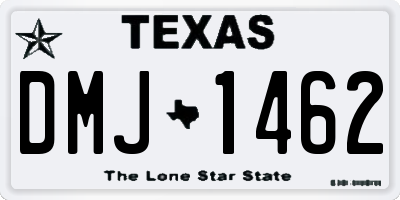 TX license plate DMJ1462