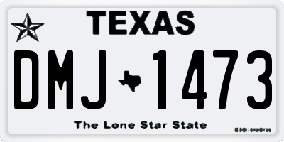 TX license plate DMJ1473