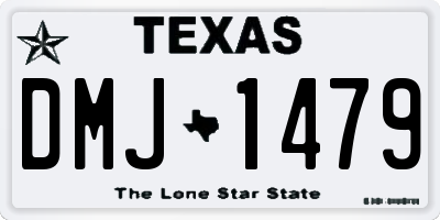 TX license plate DMJ1479