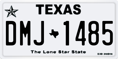 TX license plate DMJ1485