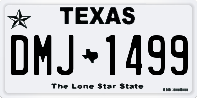 TX license plate DMJ1499