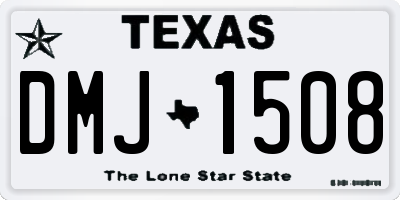 TX license plate DMJ1508