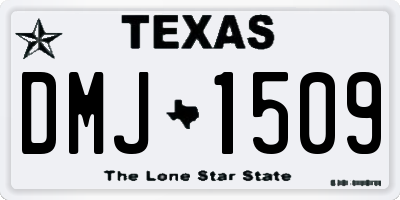 TX license plate DMJ1509