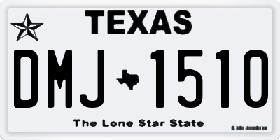 TX license plate DMJ1510