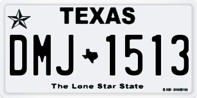 TX license plate DMJ1513