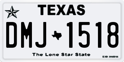 TX license plate DMJ1518