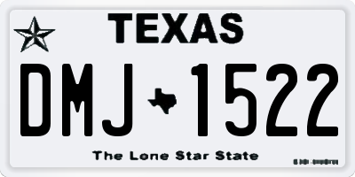 TX license plate DMJ1522