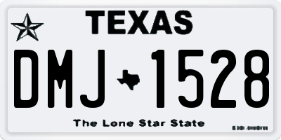 TX license plate DMJ1528