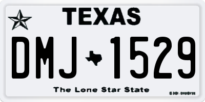TX license plate DMJ1529