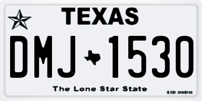TX license plate DMJ1530