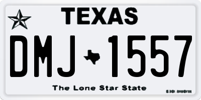 TX license plate DMJ1557