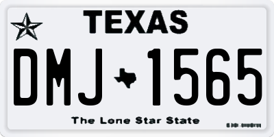 TX license plate DMJ1565