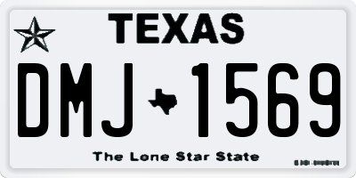 TX license plate DMJ1569